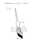 Ergonomic hair coloring brush diagram and image