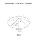 FOLDABLE UMBRELLA WITH SEAMLESS SINGLE-PIECE CANOPY MEMBER diagram and image