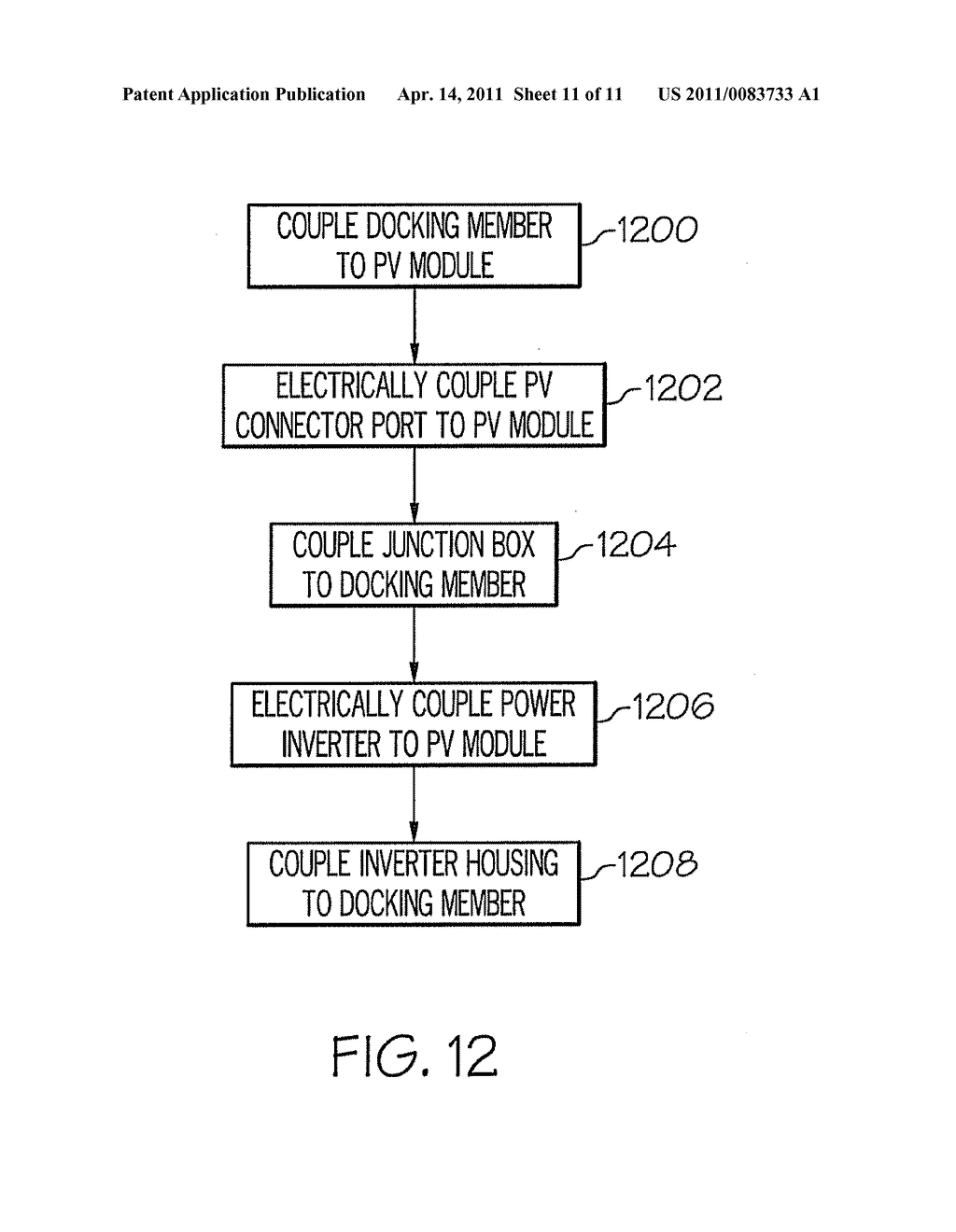 POWER INVERTER DOCKING SYSTEM FOR PHOTOVOLTAIC MODULES - diagram, schematic, and image 12