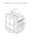 Collapsible container with a sliding lock feature diagram and image