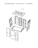 Collapsible container with a sliding lock feature diagram and image