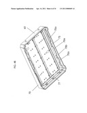 Collapsible container with a sliding lock feature diagram and image