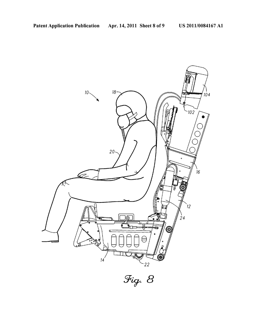 AIRCRAFT EJECTION SEAT WITH MOVEABLE HEADREST - diagram, schematic, and image 09