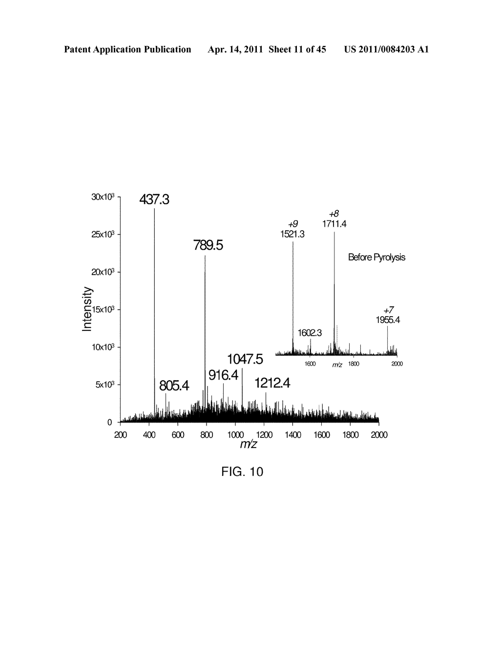 METHOD AND APPARATUS FOR PYROLYSIS-INDUCED CLEAVAGE IN PEPTIDES AND PROTEINS - diagram, schematic, and image 12