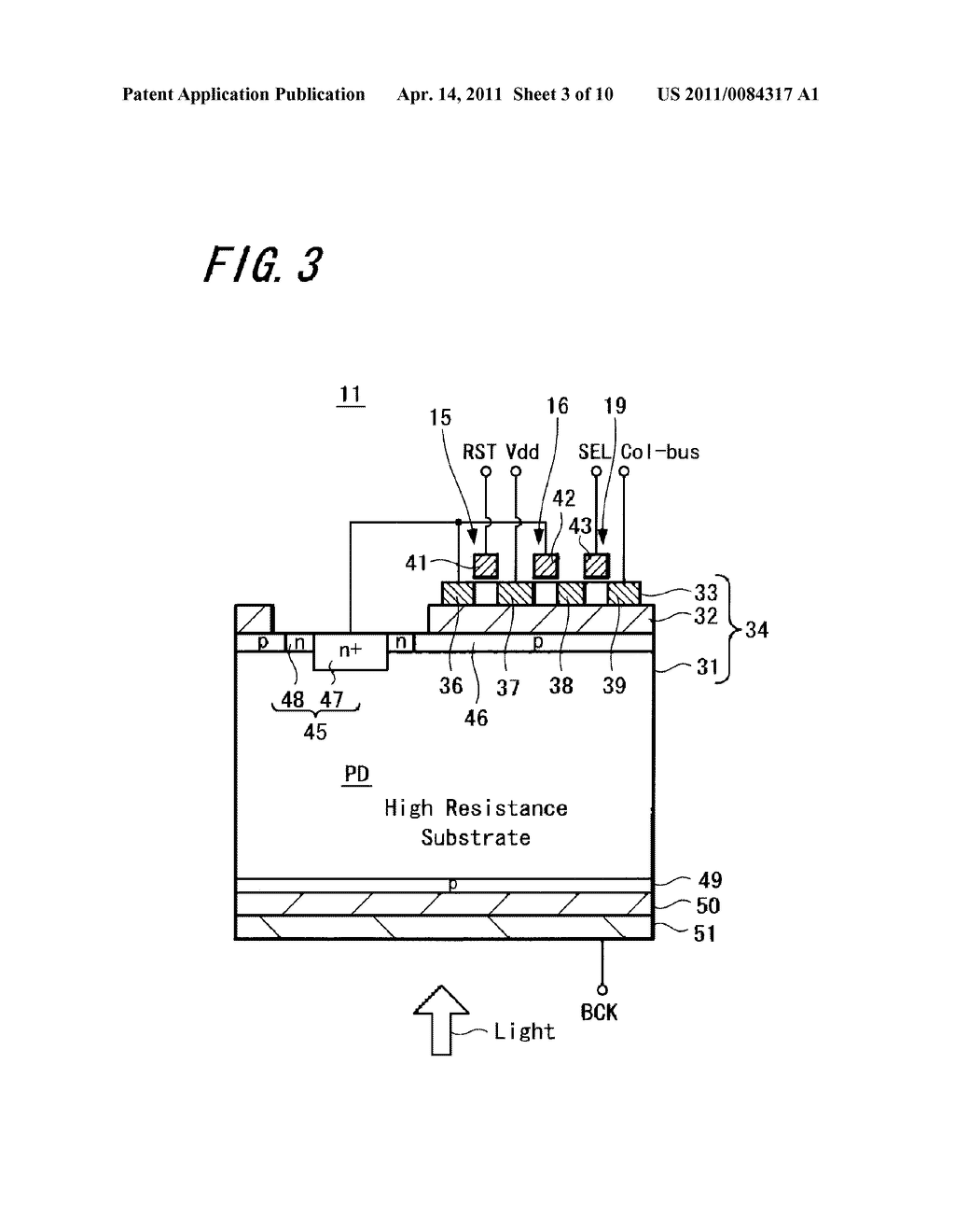 BACK-ILLUMINATED TYPE SOLID-STATE IMAGING DEVICE - diagram, schematic, and image 04