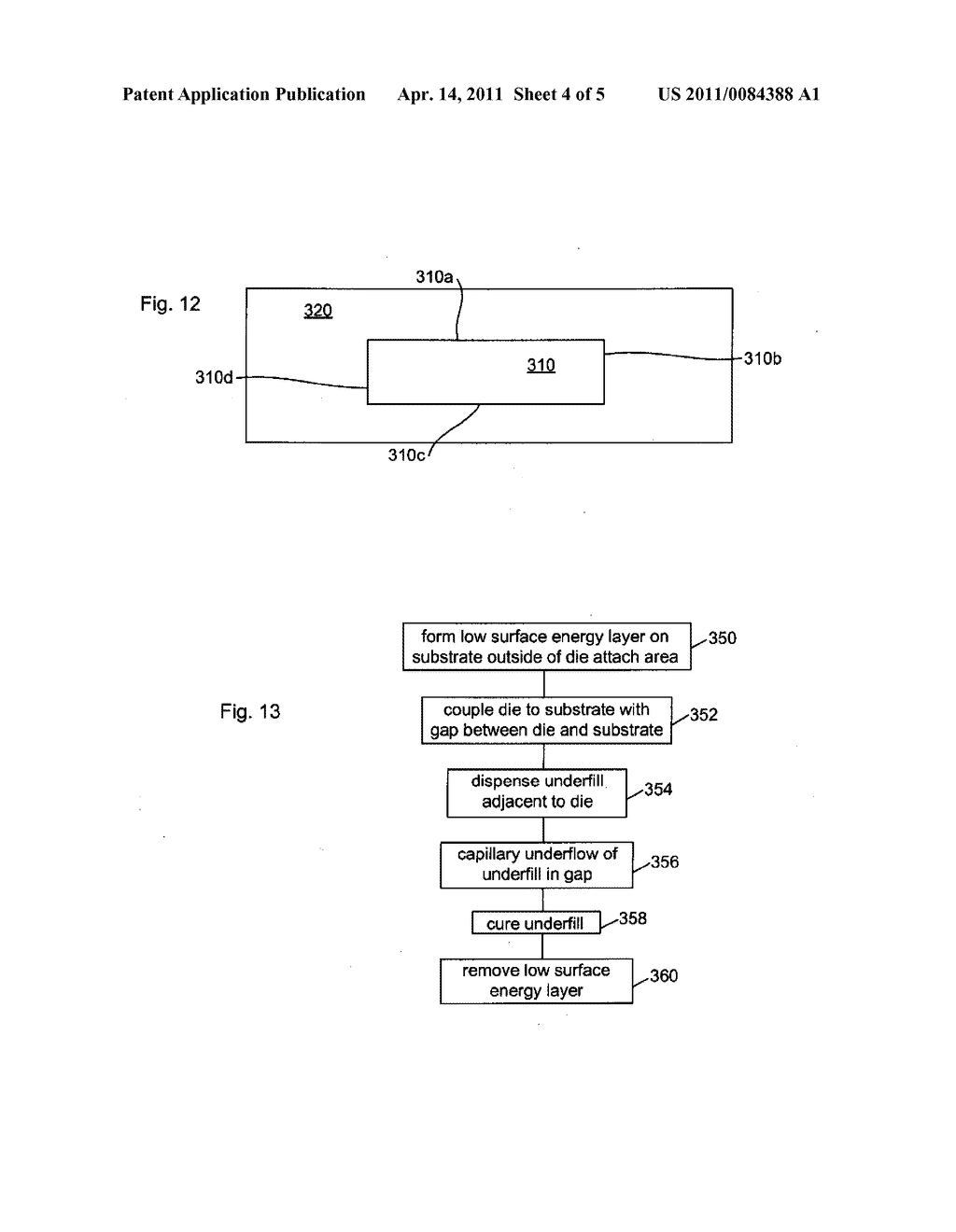 REDUCING UNDERFILL KEEP OUT ZONE ON SUBSTRATE USED IN ELECTRONIC DEVICE PROCESSING - diagram, schematic, and image 05