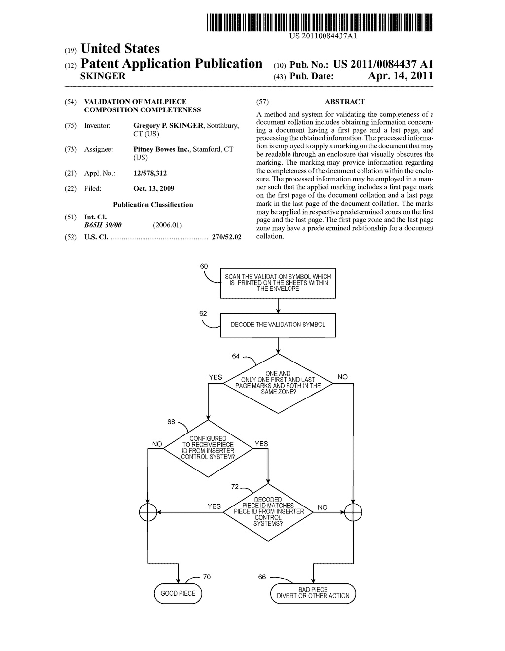 VALIDATION OF MAILPIECE COMPOSITION COMPLETENESS - diagram, schematic, and image 01