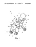 Stroller connectable with a car seat diagram and image