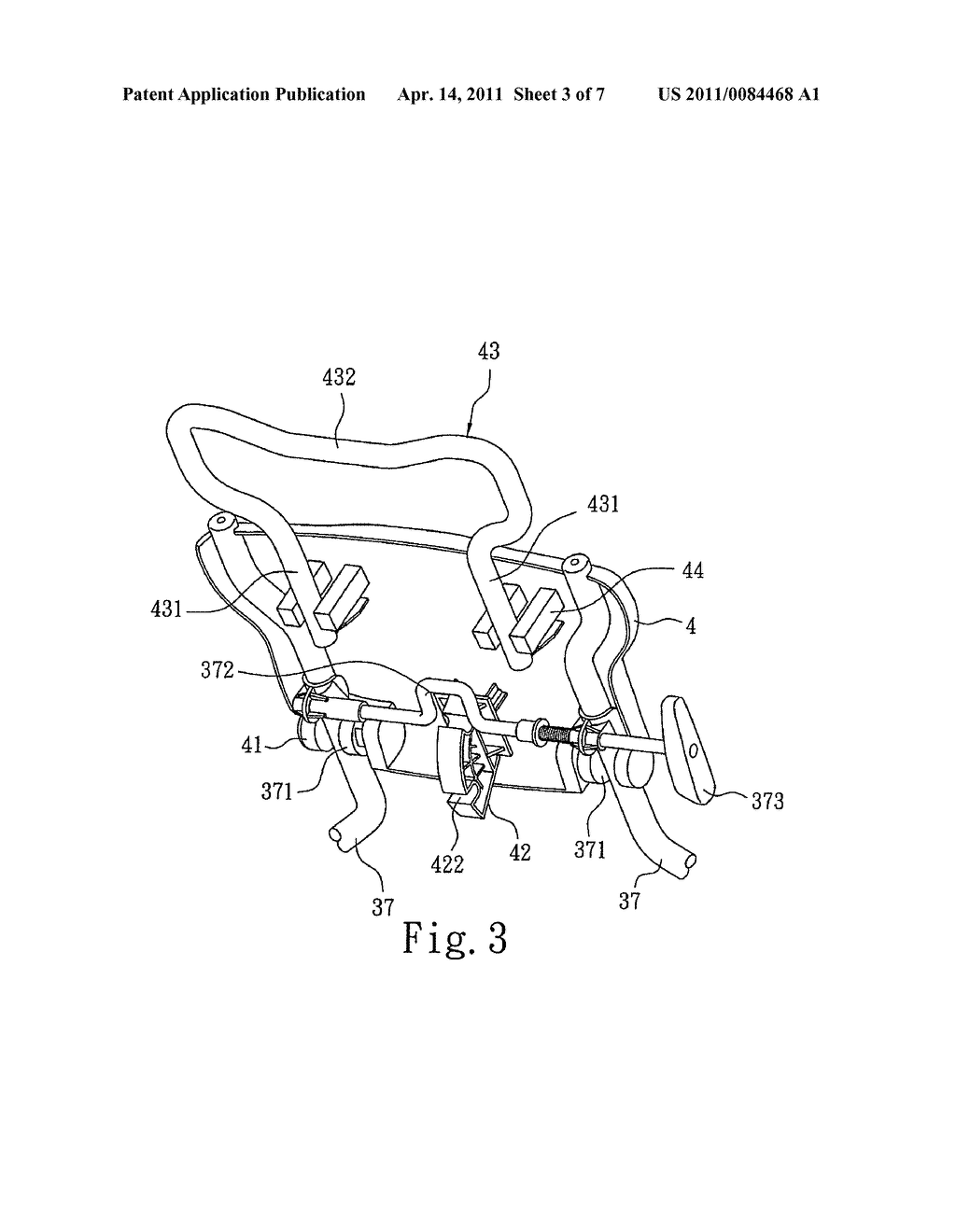 Stroller connectable with a car seat - diagram, schematic, and image 04