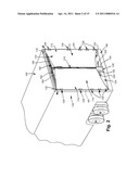 REAR-MOUNTED AERODYNAMIC STRUCTURE FOR TRUCK CARGO BODIES diagram and image