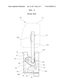 HEADREST FOLDING STRUCTURE FOR A VEHICLE diagram and image