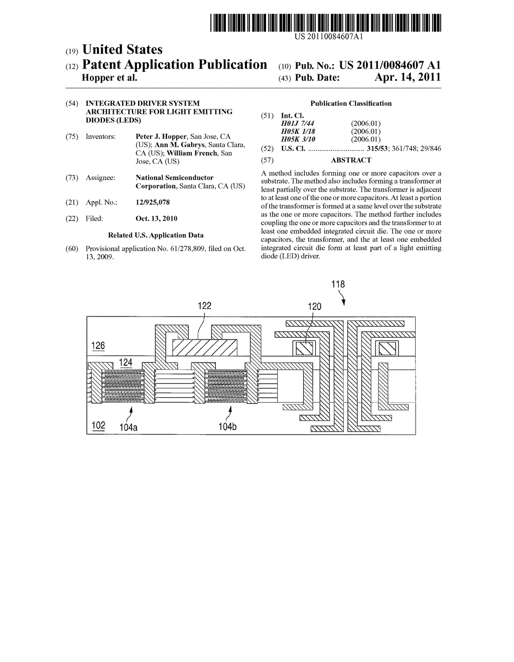 Integrated driver system architecture for light emitting diodes (LEDS) - diagram, schematic, and image 01