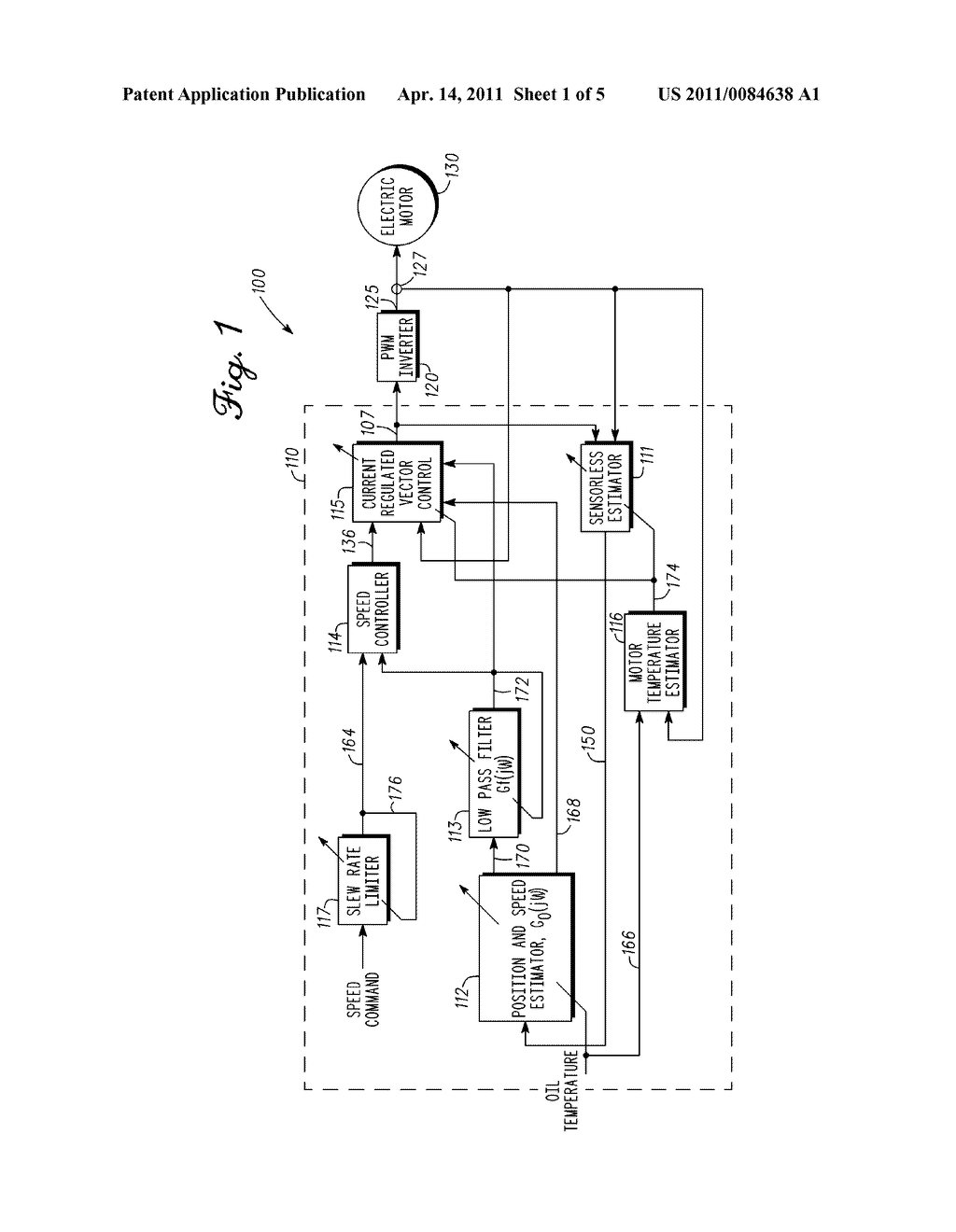 METHODS, SYSTEMS AND APPARATUS FOR DYNAMICALLY CONTROLLING AN ELECTRIC MOTOR THAT DRIVES AN OIL PUMP - diagram, schematic, and image 02