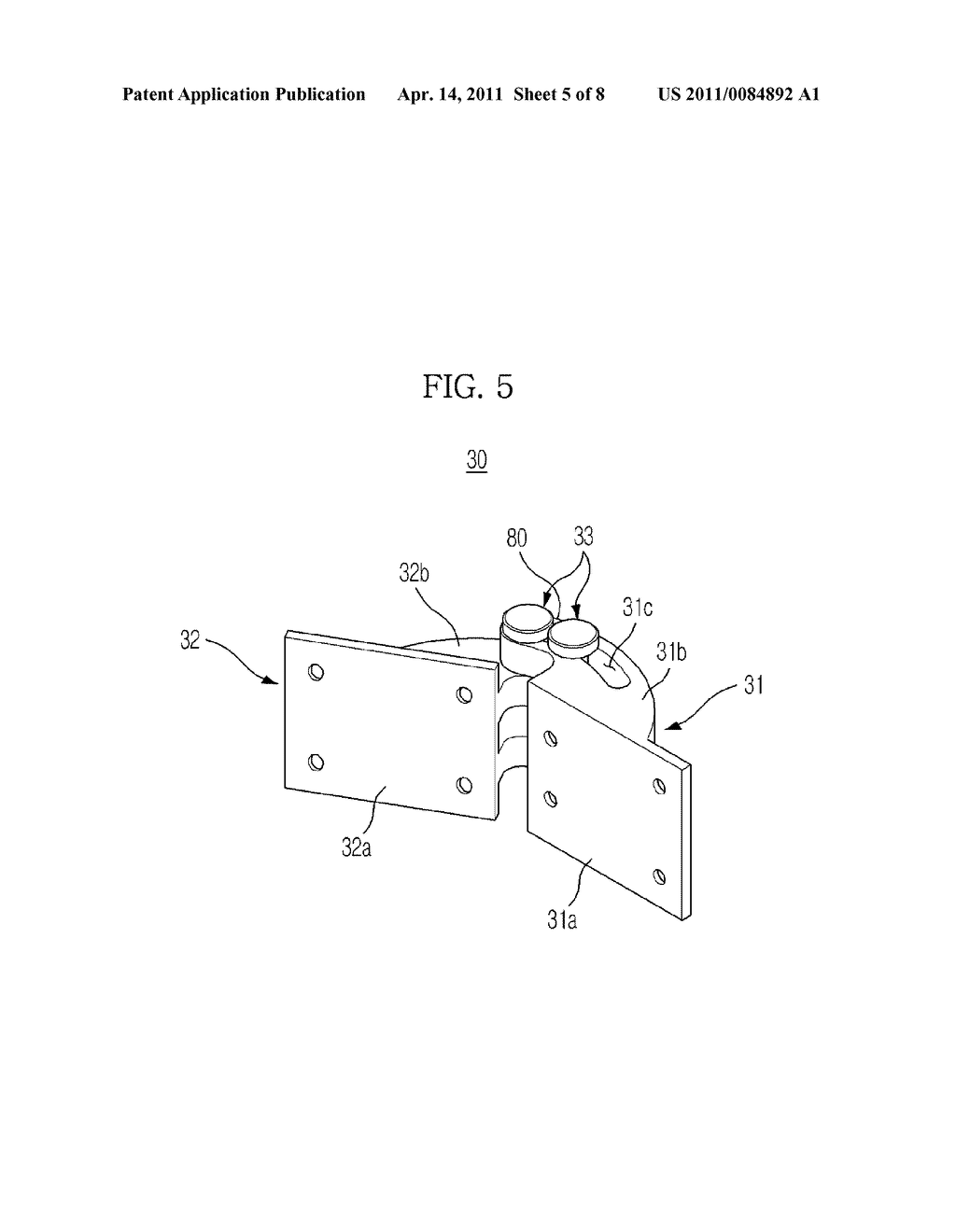 MULTI DISPLAY APPARATUS AND HINGE DEVICE THEREFOR - diagram, schematic, and image 06