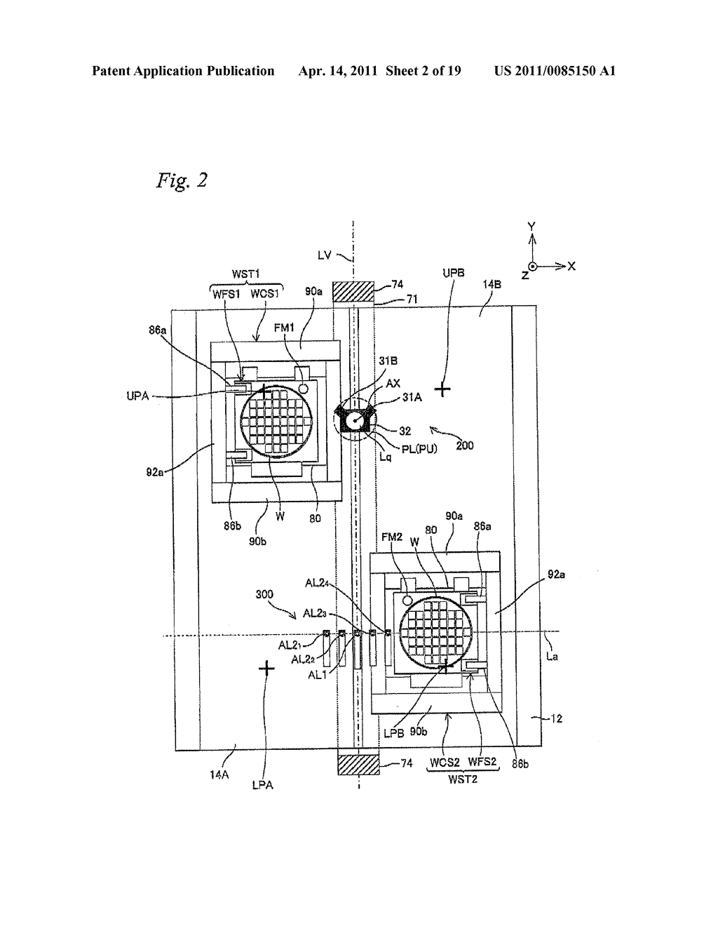 EXPOSURE APPARATUS, EXPOSURE METHOD, AND DEVICE MANUFACTURING METHOD - diagram, schematic, and image 03