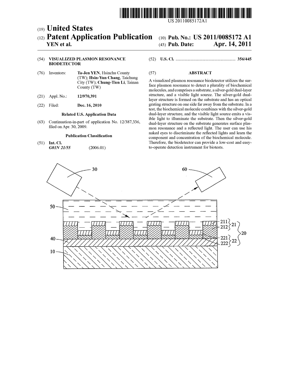 VISUALIZED PLASMON RESONANCE BIODETECTOR - diagram, schematic, and image 01