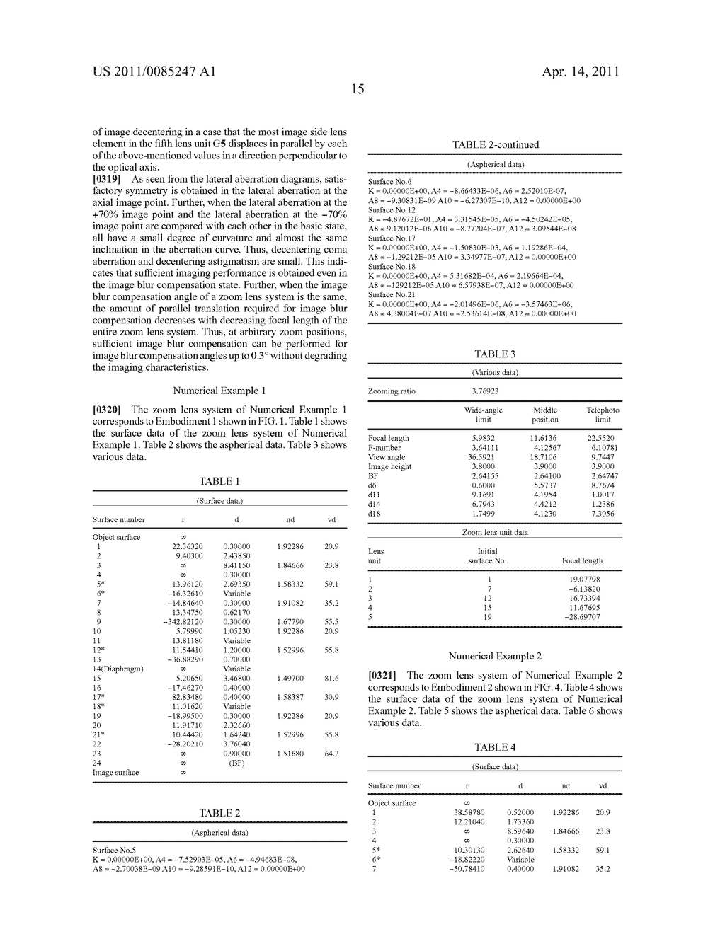 ZOOM LENS SYSTEM, IMAGING DEVICE AND CAMERA - diagram, schematic, and image 41