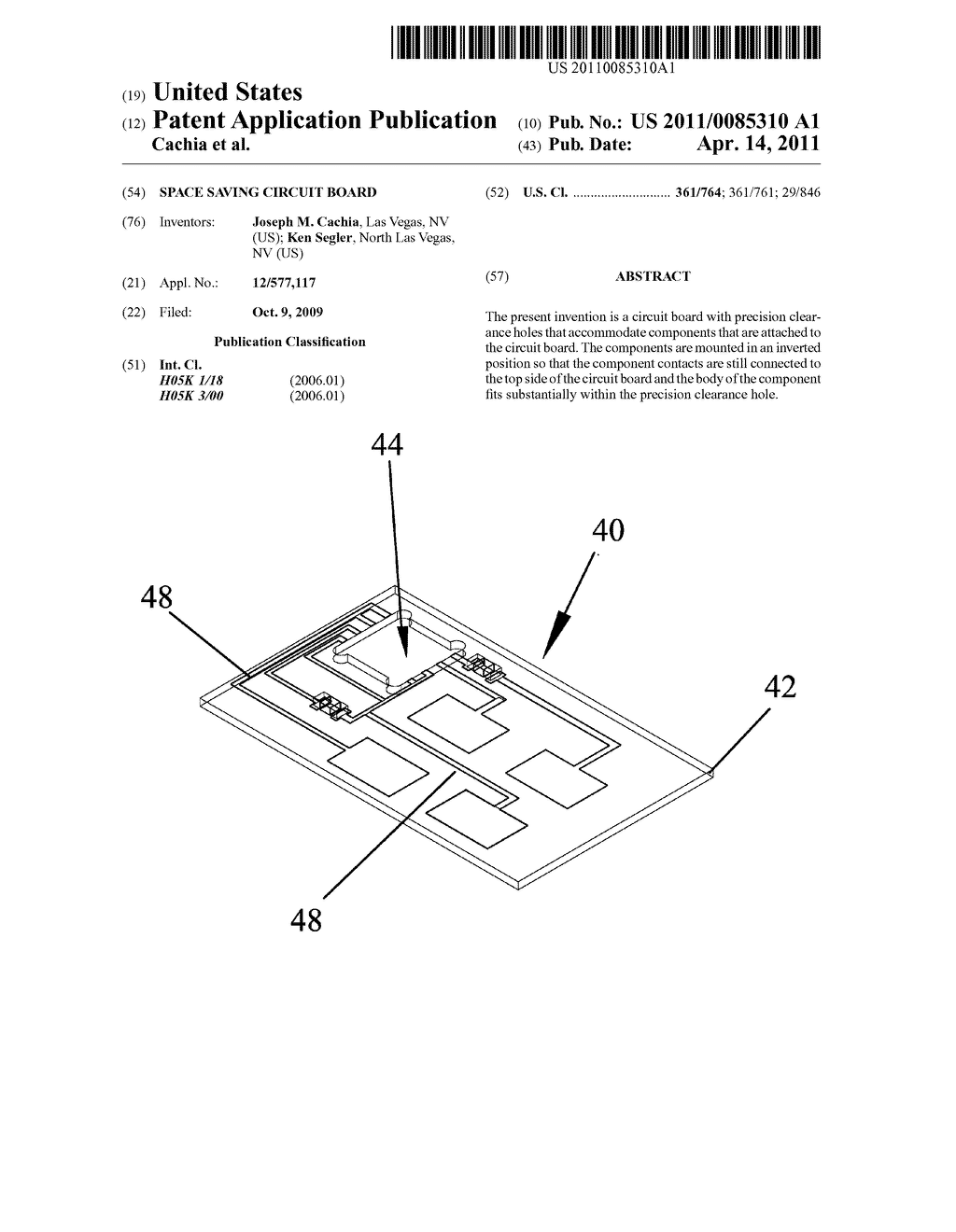 SPACE SAVING CIRCUIT BOARD - diagram, schematic, and image 01