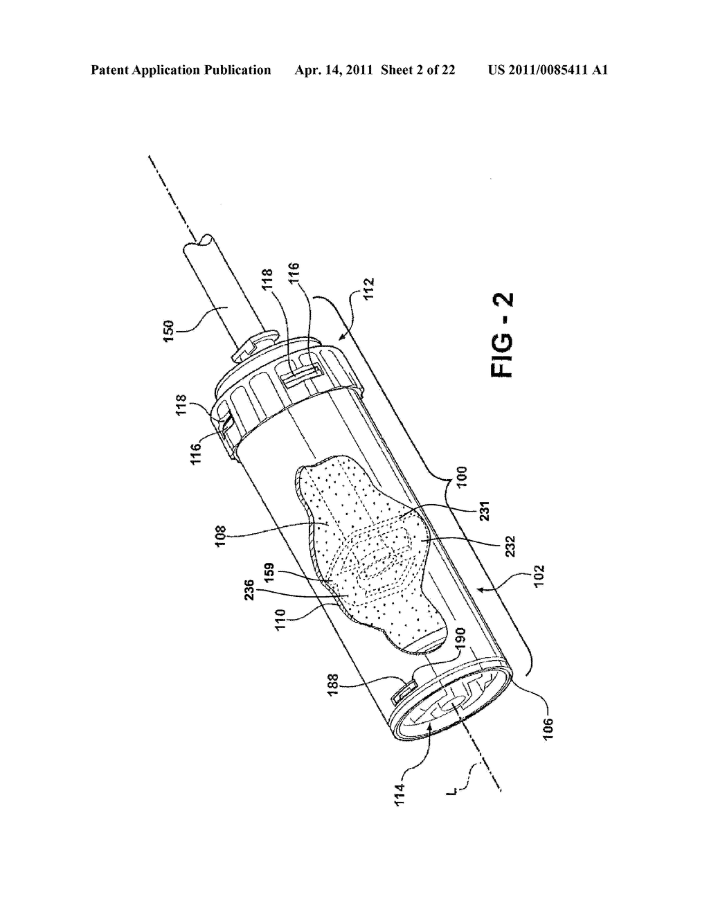 CARTRIDGE IN WHICH BONE CEMENT IS MIXED AND FROM WHICH BONE CEMENT IS DELIVERED, THE CARTRIDGE HAVING A COMPRESSIBLE BLADE WITH PLURAL VANES - diagram, schematic, and image 03