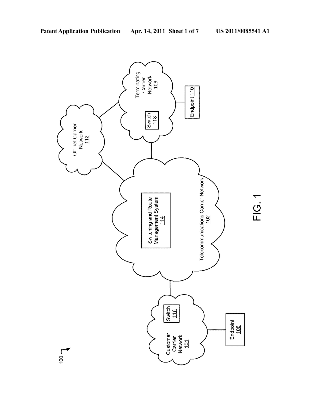 LOCAL ROUTING MANAGEMENT IN A TELECOMMUNICATIONS NETWORK - diagram, schematic, and image 02