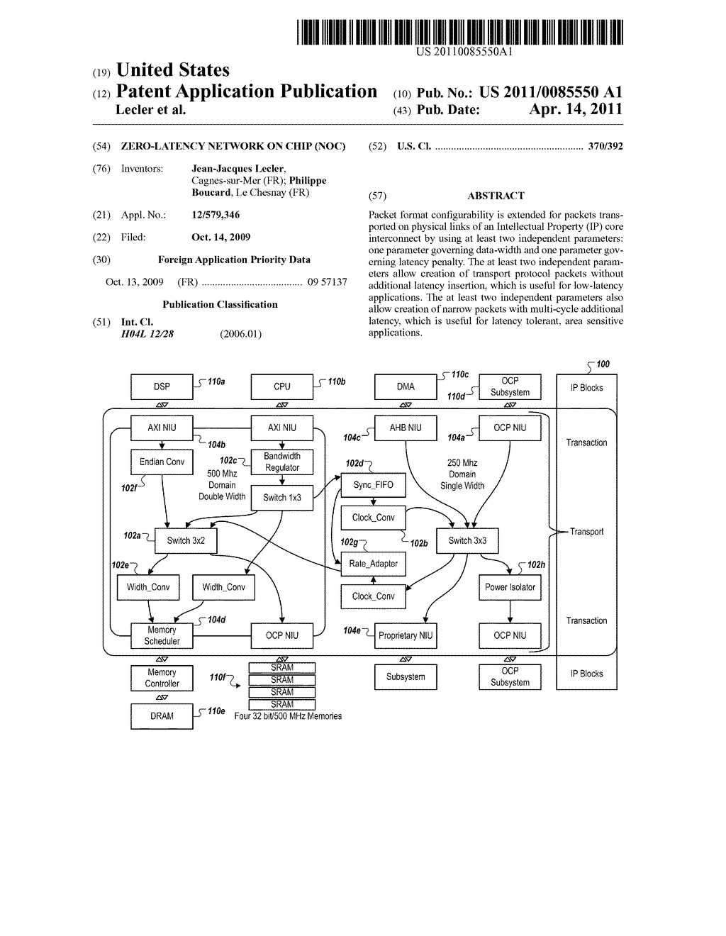 Zero-latency network on chip (NoC) - diagram, schematic, and image 01