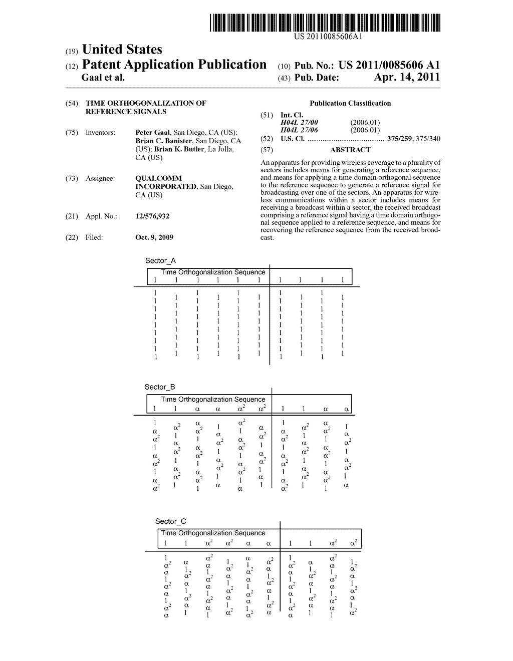 TIME ORTHOGONALIZATION OF REFERENCE SIGNALS - diagram, schematic, and image 01