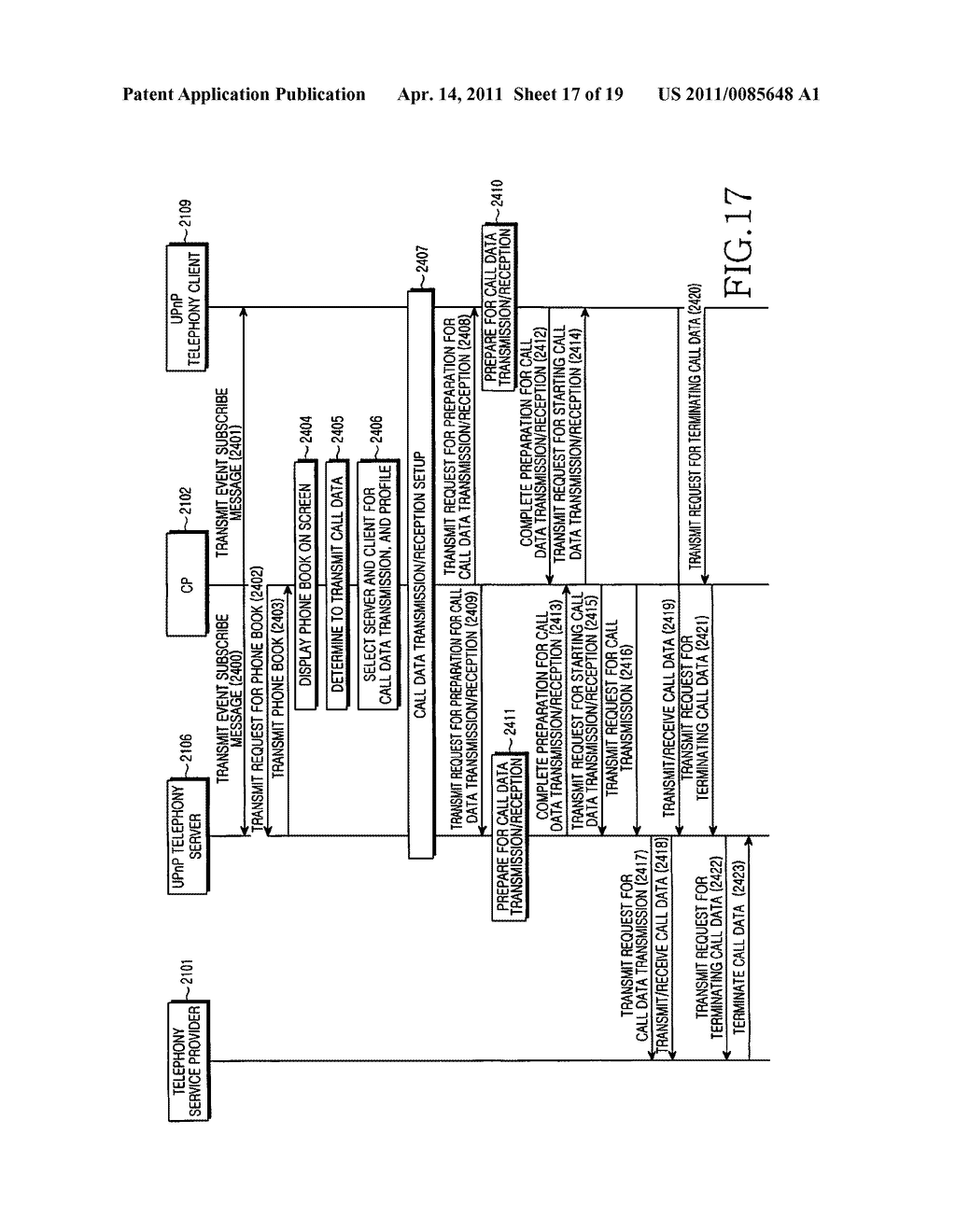 SYSTEM AND METHOD FOR TRANSMITTING AND RECEIVING A CALL ON A HOME NETWORK - diagram, schematic, and image 18