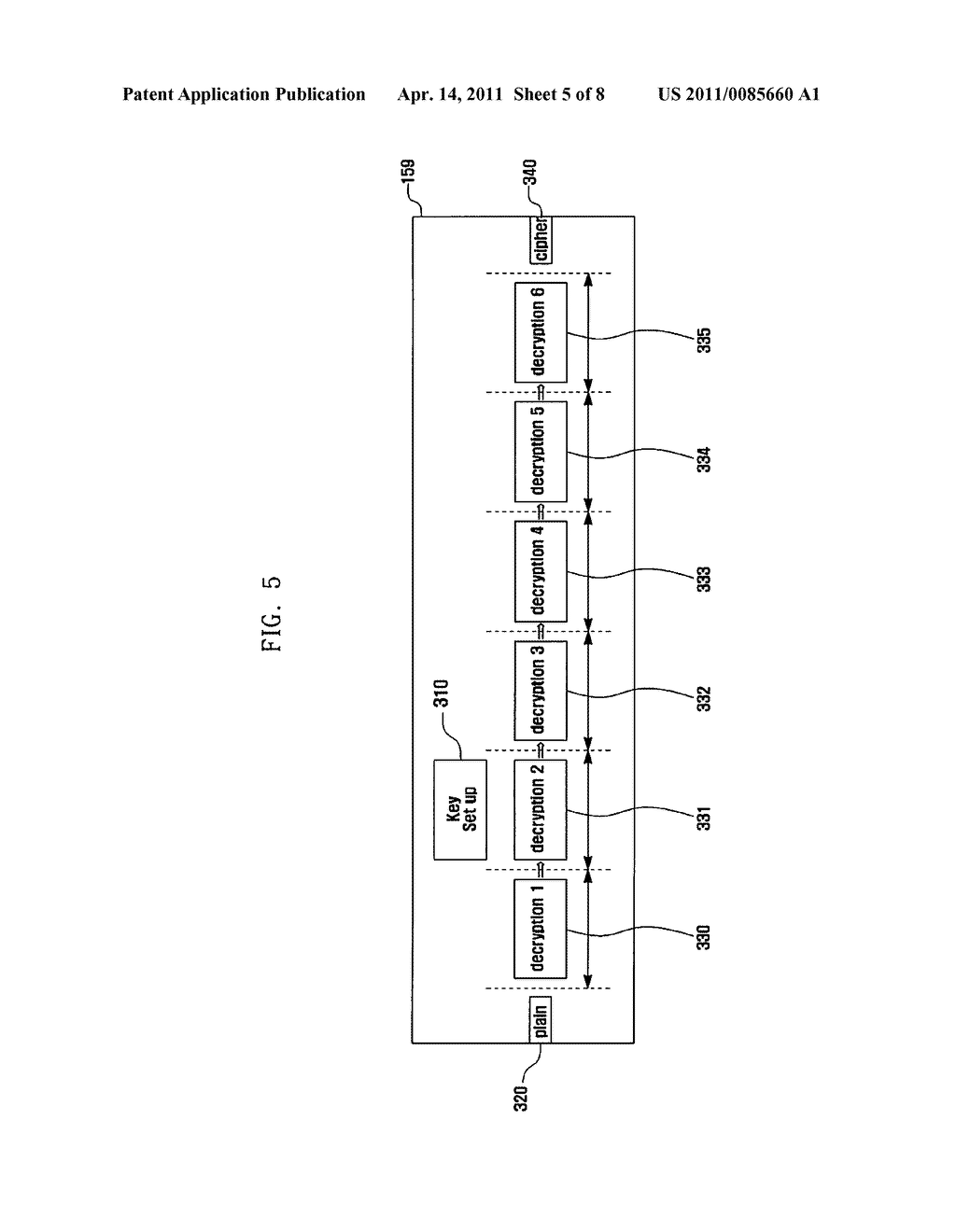 AES ALGORITHM-BASED ENCRYPTION APPARATUS AND METHOD FOR MOBILE COMMUNICATION SYSTEM - diagram, schematic, and image 06