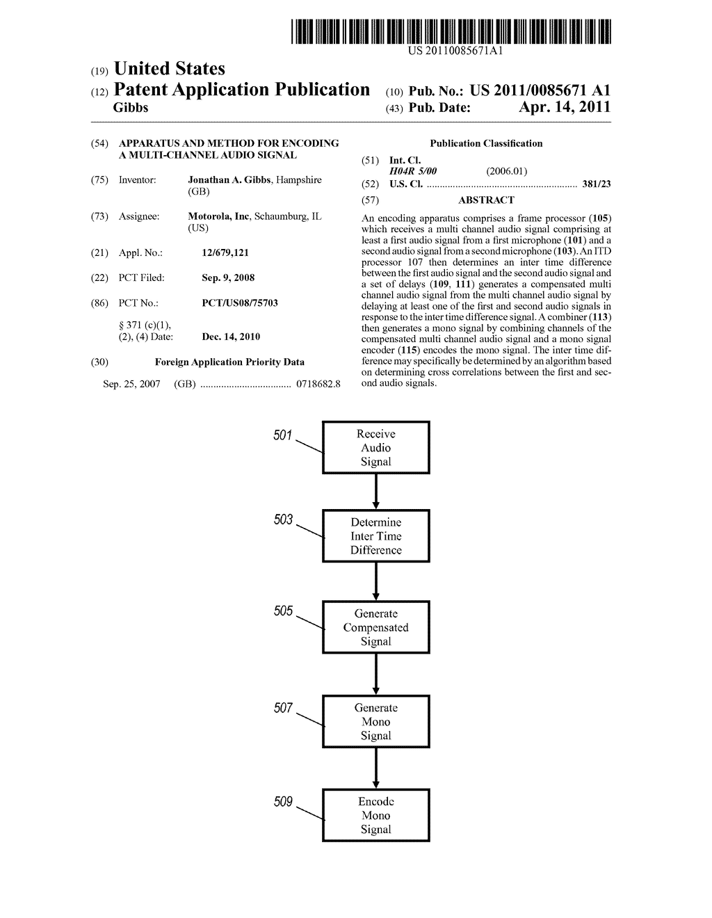 Apparatus and Method for Encoding a Multi-Channel Audio Signal - diagram, schematic, and image 01