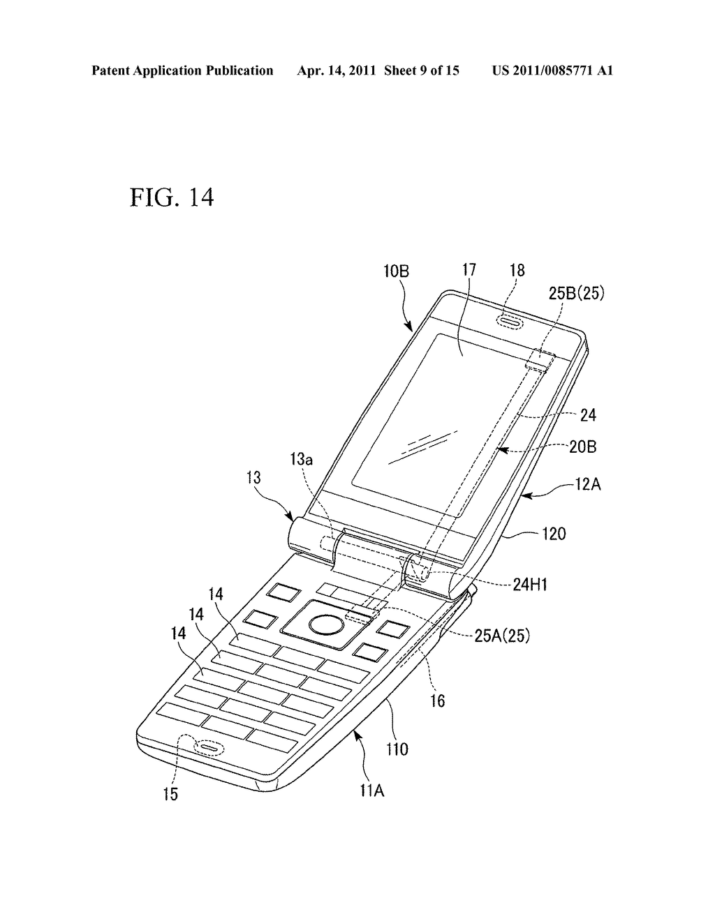 ELECTRONIC APPARATUS, CELLULAR PHONE, FLEXIBLE CABLE AND METHOD FOR MANUFACTURING OPTICAL WAVEGUIDE FORMING BODY - diagram, schematic, and image 10