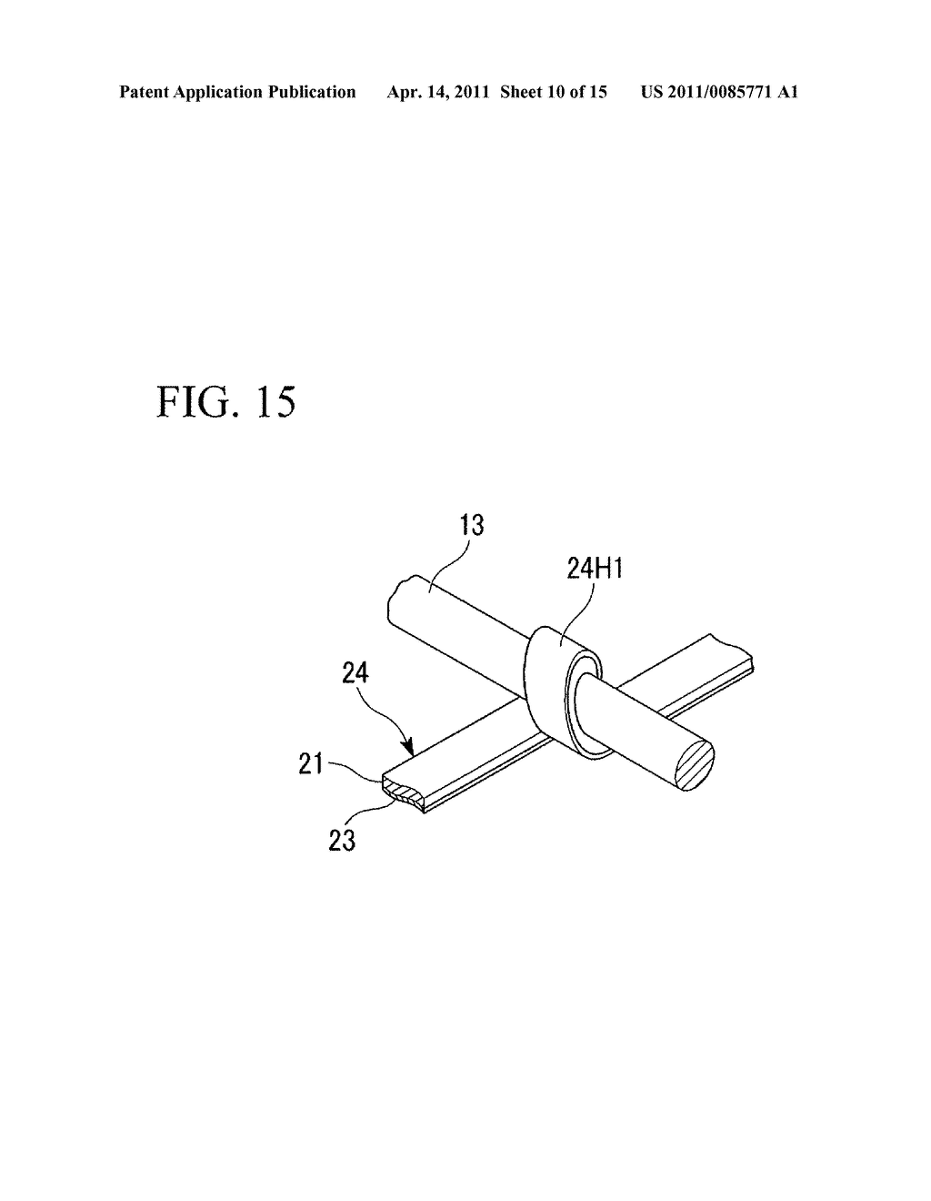 ELECTRONIC APPARATUS, CELLULAR PHONE, FLEXIBLE CABLE AND METHOD FOR MANUFACTURING OPTICAL WAVEGUIDE FORMING BODY - diagram, schematic, and image 11