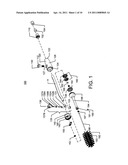 Water powered brush/sprayer system diagram and image