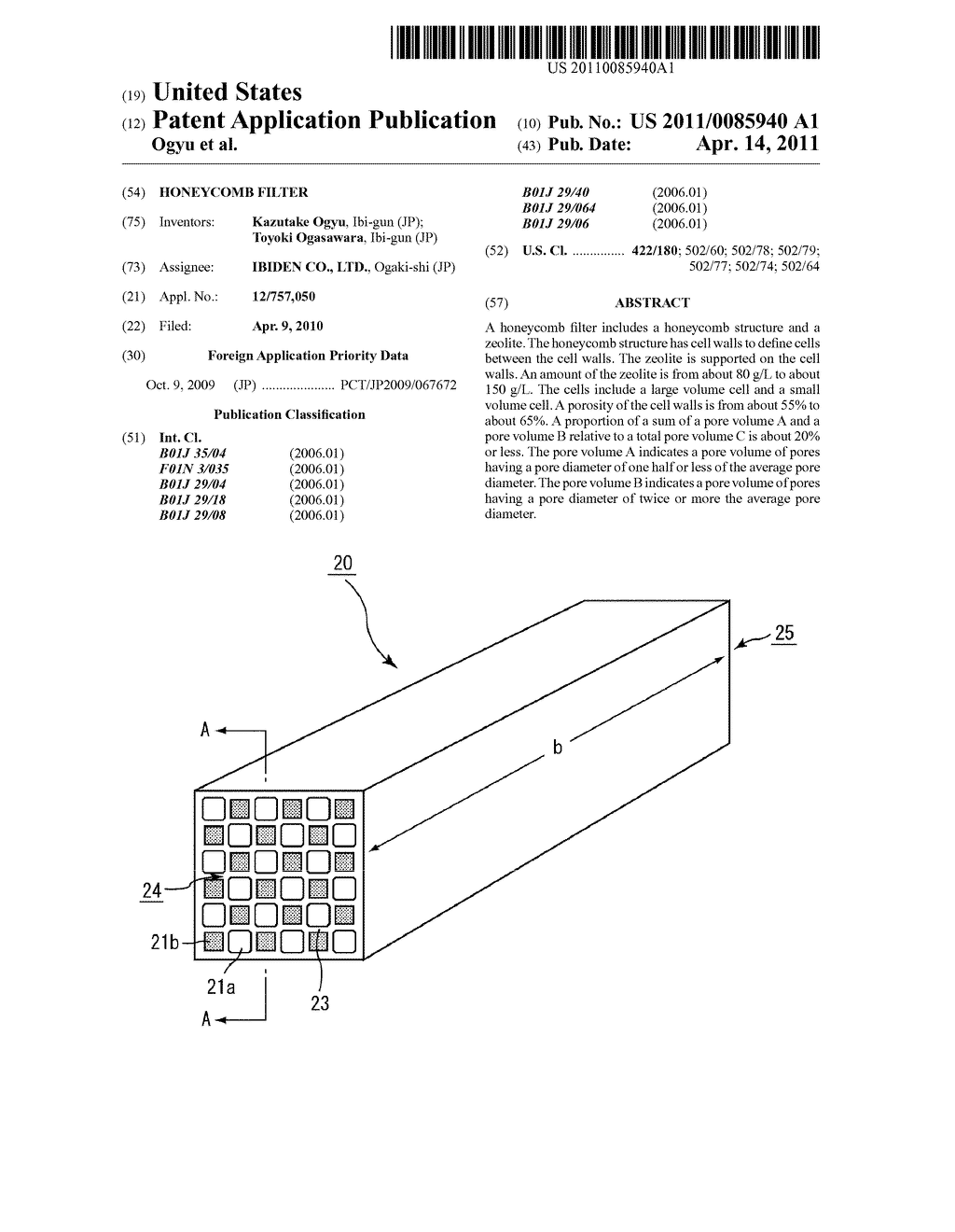 HONEYCOMB FILTER - diagram, schematic, and image 01