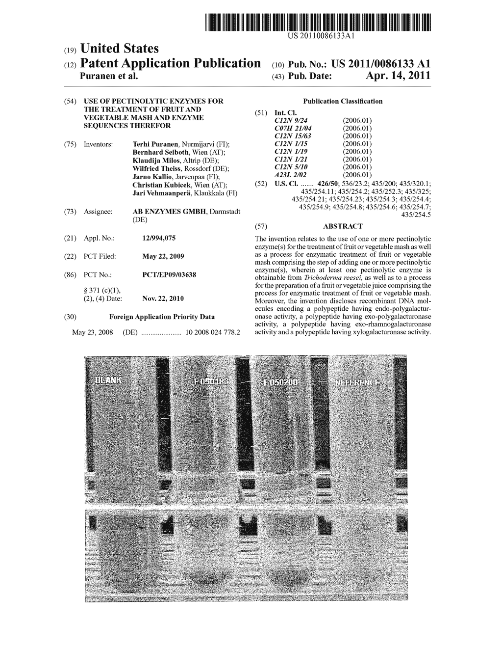 USE OF PECTINOLYTIC ENZYMES FOR THE TREATMENT OF FRUIT AND VEGETABLE MASH AND ENZYME SEQUENCES THEREFOR - diagram, schematic, and image 01