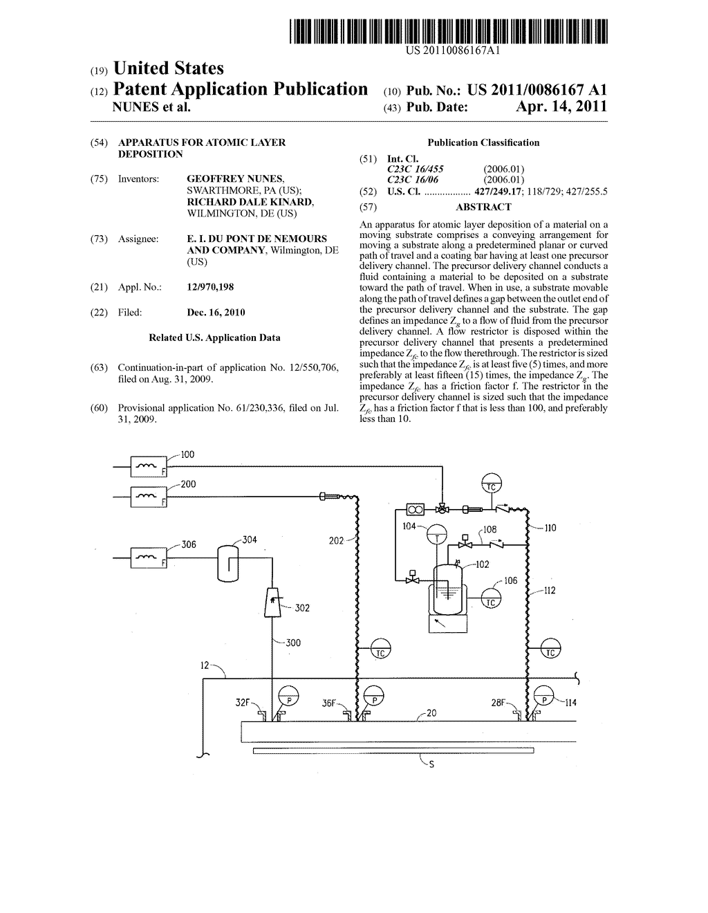 APPARATUS FOR ATOMIC LAYER DEPOSITION - diagram, schematic, and image 01