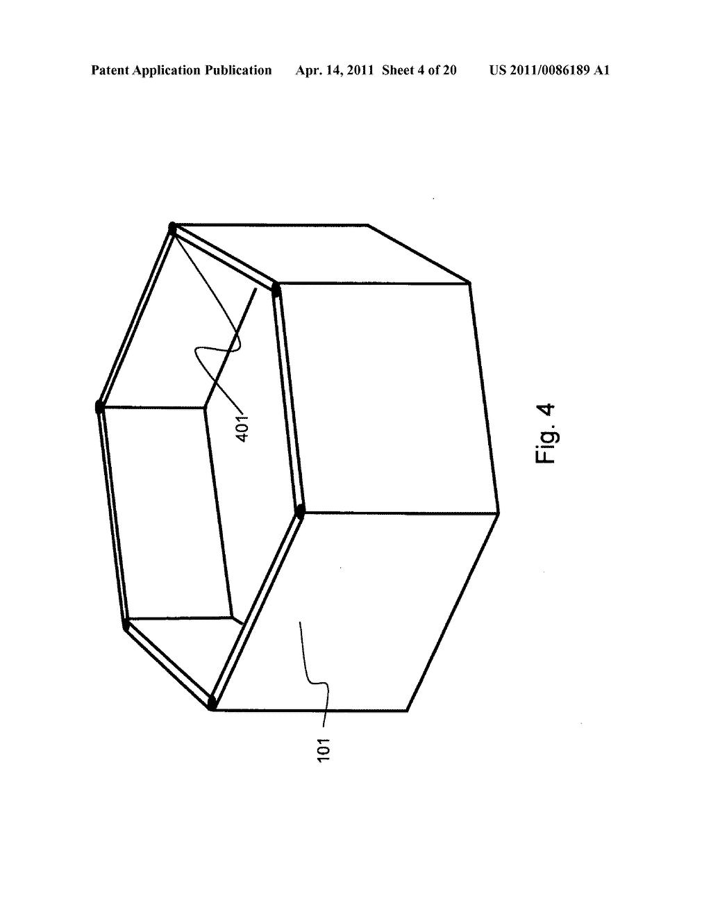 Structure comprising hexagonal tubes and rhomboid inserts - diagram, schematic, and image 05