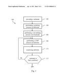 PROCESS FOR PRODUCING SUBSTRATES FREE OF PATTERNS USING AN ALPHA STEPPER TO ENSURE RESULTS diagram and image