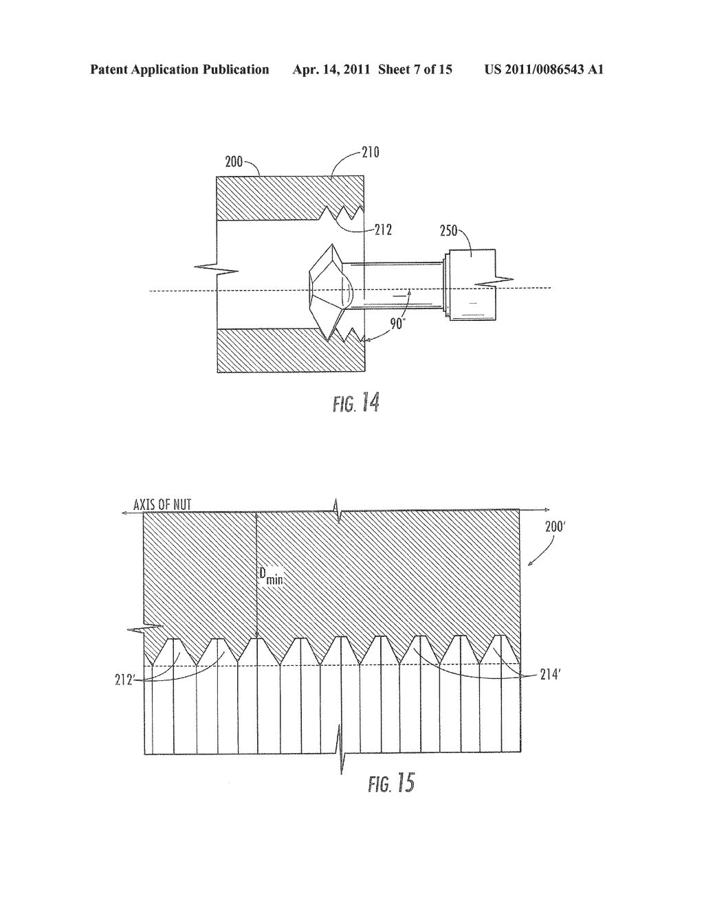 F-Style Coaxial Connectors Having Internally Threaded Nuts that Exhibit Increased Drag and Mechanical Resistance - diagram, schematic, and image 08