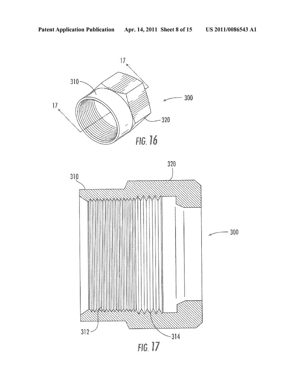 F-Style Coaxial Connectors Having Internally Threaded Nuts that Exhibit Increased Drag and Mechanical Resistance - diagram, schematic, and image 09