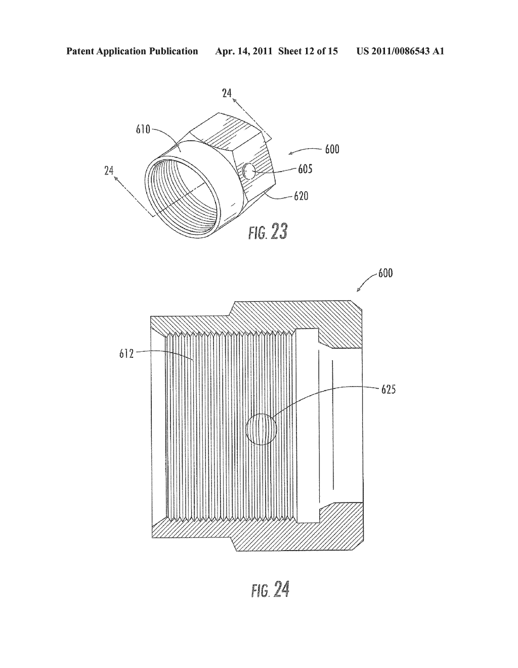 F-Style Coaxial Connectors Having Internally Threaded Nuts that Exhibit Increased Drag and Mechanical Resistance - diagram, schematic, and image 13