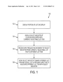 Scrollable Computing Device Display diagram and image