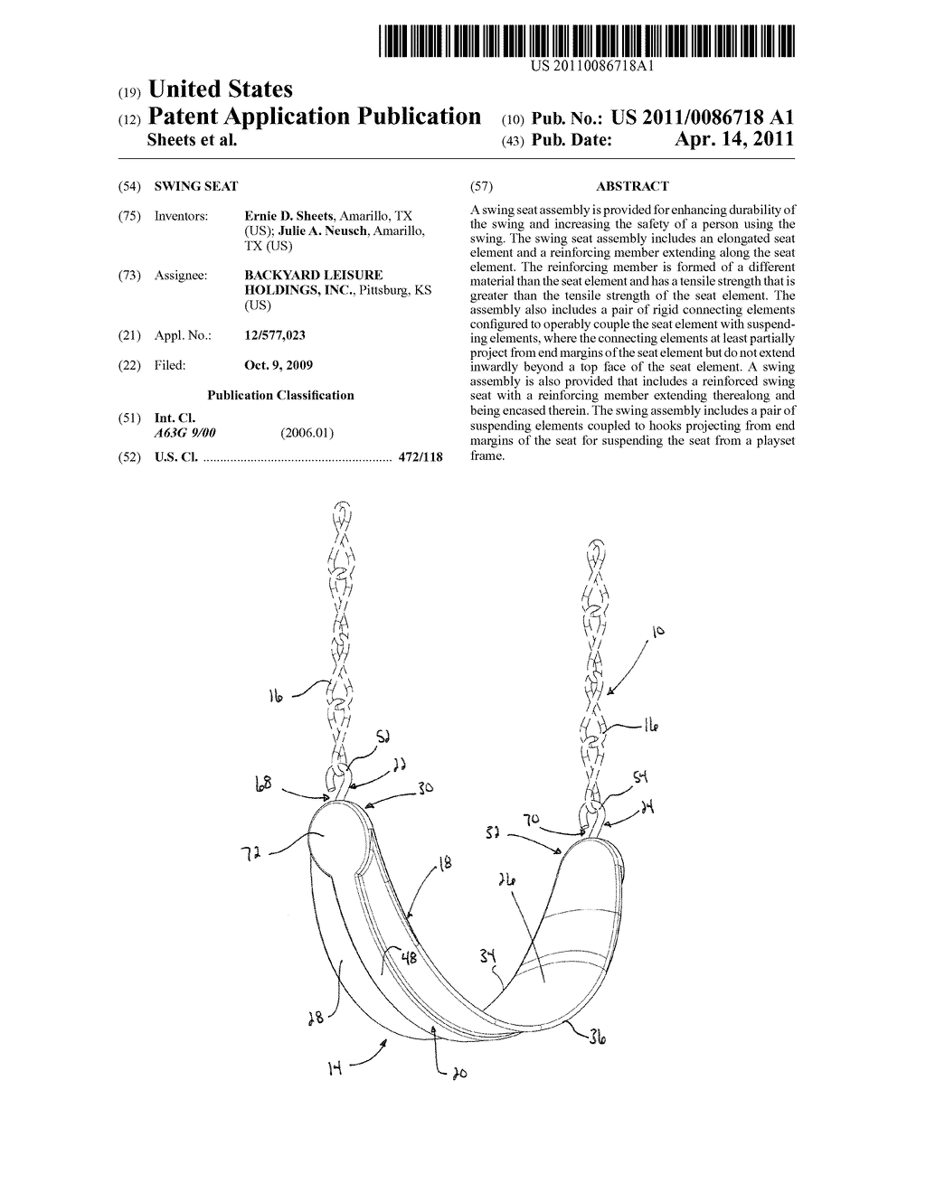 Swing Seat - diagram, schematic, and image 01