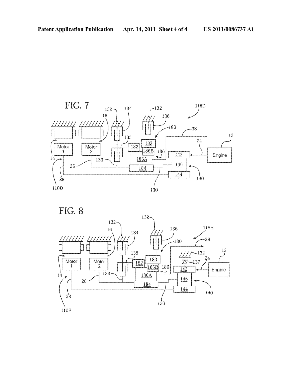 THREE-MODE HYBRID POWERTRAIN WITH TWO MOTOR/GENERATORS - diagram, schematic, and image 05