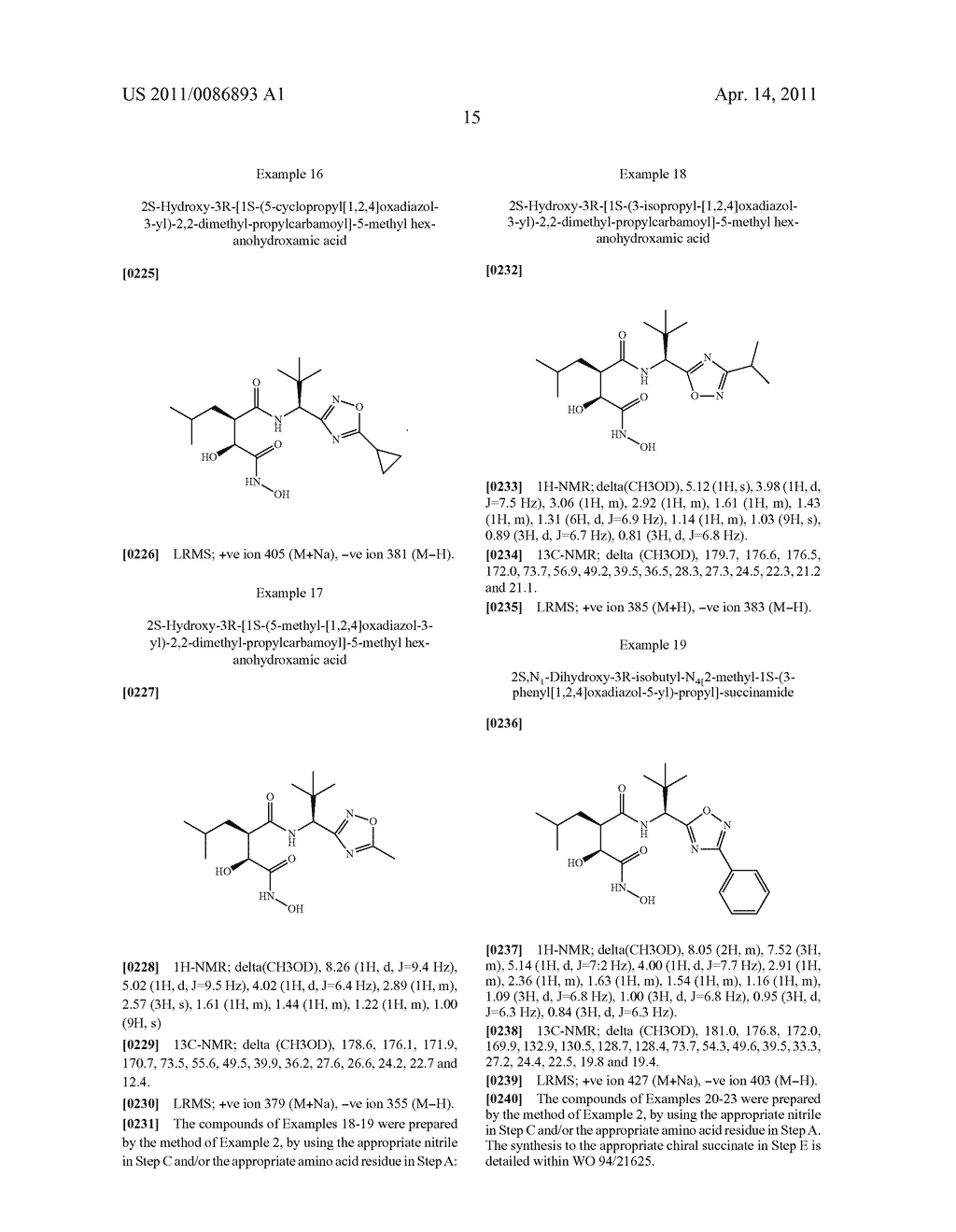 OXA- AND THIADIAZOLES AND THEIR USE AS METALLOPROTEINASE INHIBITORS - diagram, schematic, and image 18