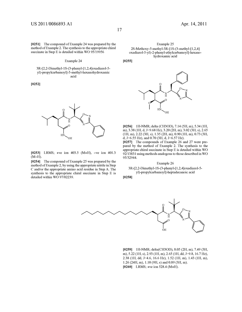 OXA- AND THIADIAZOLES AND THEIR USE AS METALLOPROTEINASE INHIBITORS - diagram, schematic, and image 20