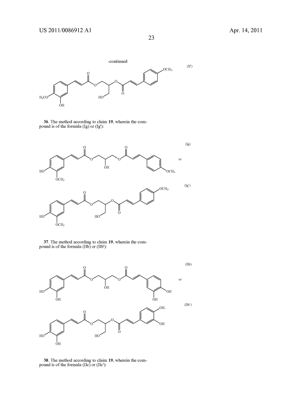 Derivatives of Propane Diyl Dicinnamate - diagram, schematic, and image 39