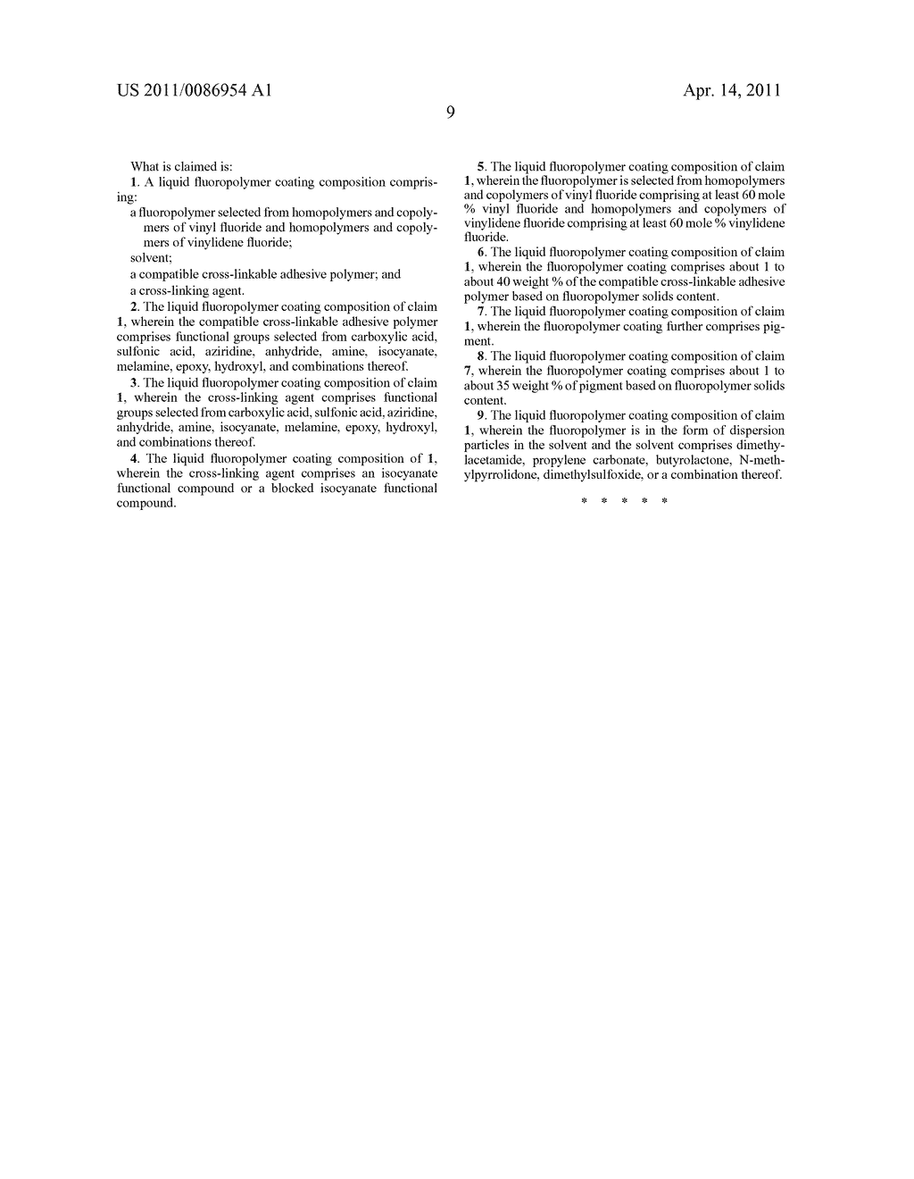 FLUOROPOLYMER LIQUID COMPOSITION - diagram, schematic, and image 10