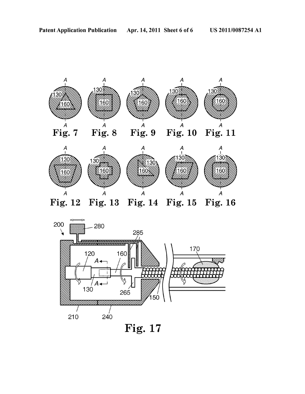 ROTATIONAL ATHERECTOMY DEVICE WITH KEYED EXCHANGEABLE DRIVE SHAFT - diagram, schematic, and image 07