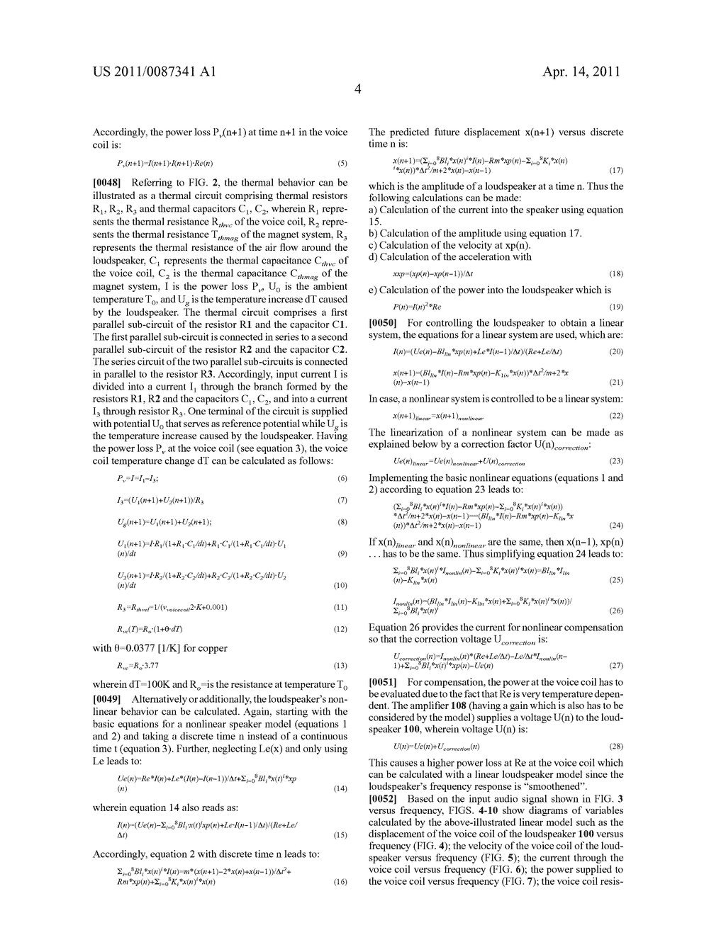 SYSTEM FOR PREDICTING THE BEHAVIOR OF A TRANSDUCER - diagram, schematic, and image 13