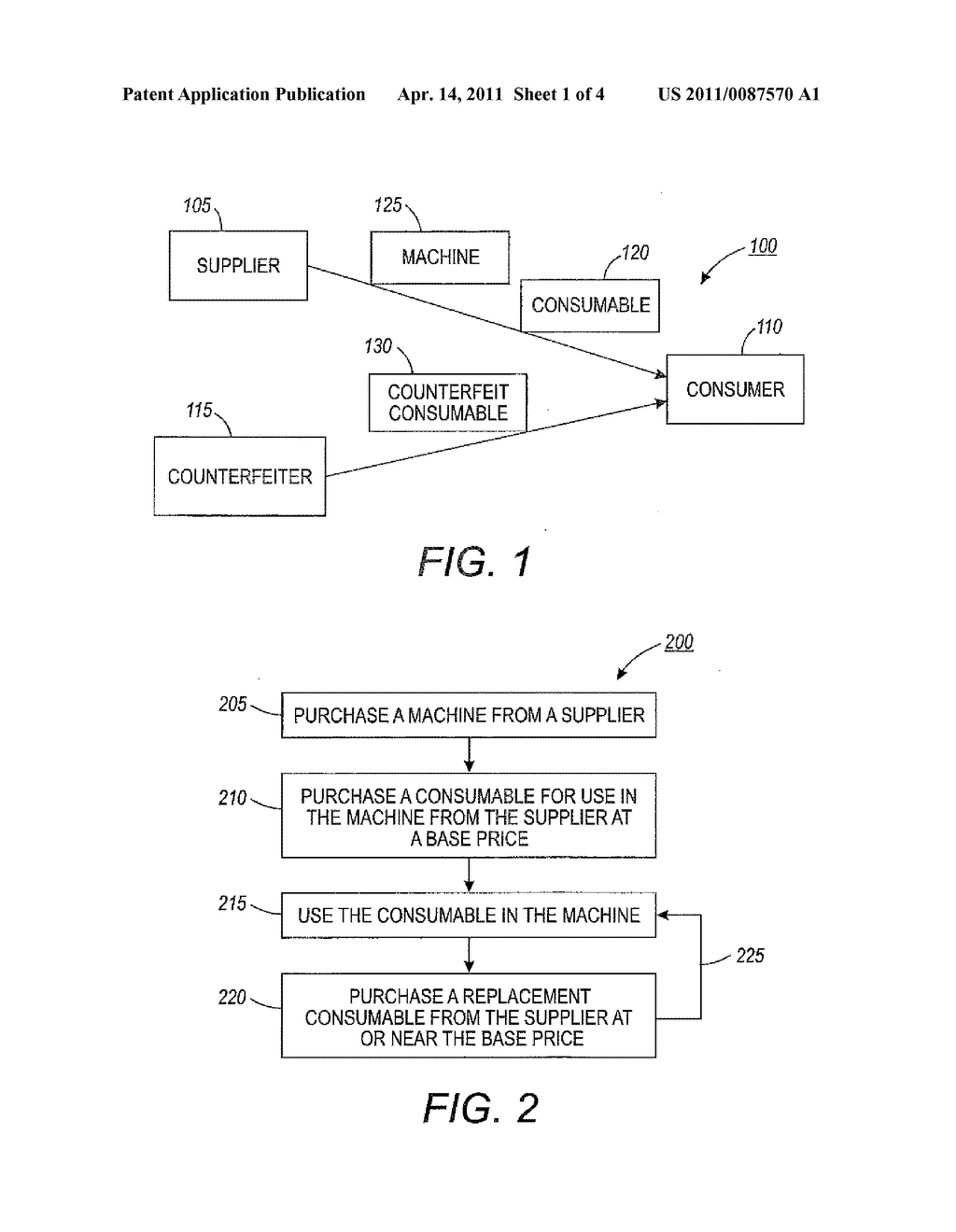 PAY FOR USE AND ANTI COUNTERFEIT SYSTEM AND METHOD FOR INK CARTRIDGES AND OTHER CONSUMABLES - diagram, schematic, and image 02